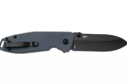 Couteau pliant CRKT SQUID XM 2495G.CR manche en G10 gris 10,4cm