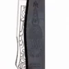 Couteau pliant Douk-Douk Géant 815 lame carbone manche métal 14cm + plumier bois