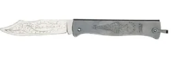 Couteau pliant Douk-Douk Géant 815 lame carbone manche métal 14cm + plumier bois