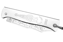 Couteau pliant Douk-Douk lame acier inox manche métal chromé 11cm