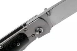 Couteau pliant Fallkniven P3G manche fibre de carbone noir 10,3cm + étui Cordura