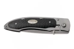 Couteau pliant Fallkniven P3G manche fibre de carbone noir 10,3cm + étui Cordura