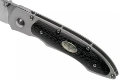 Couteau pliant Fallkniven P3G manche fibre de carbone noir 10,3cm + étui Cordura