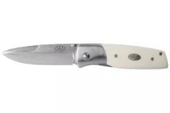 Couteau pliant Fallkniven PXLEY manche Elforyn Super Tusk imitation ivoire 11cm