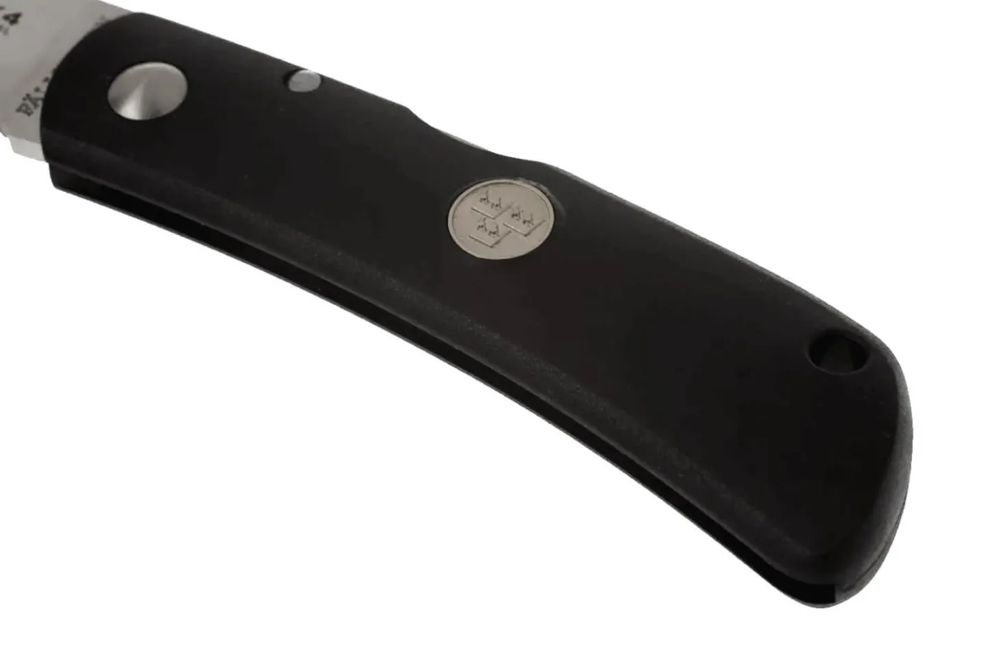 Couteau pliant Fallkniven TK4 Tre Kronor manche grilon noir 9,5cm + étui Cordura