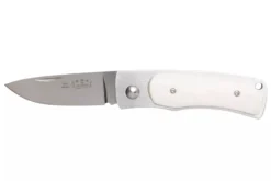 Couteau pliant Fallkniven U1EY Elmax manche Elforyn imitation ivoire 8,6cm + étui Cordura