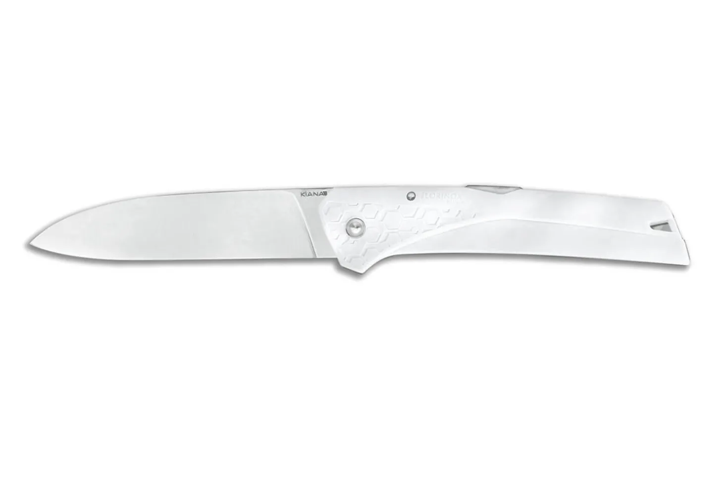 Couteau pliant Florinox Kiana manche polyamide / fibre de verre blanc 11,3cm