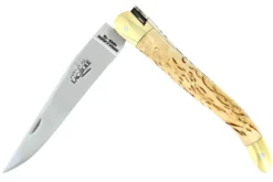 Couteau pliant Forge de Laguiole manche en bouleau 11cm mitres en laiton