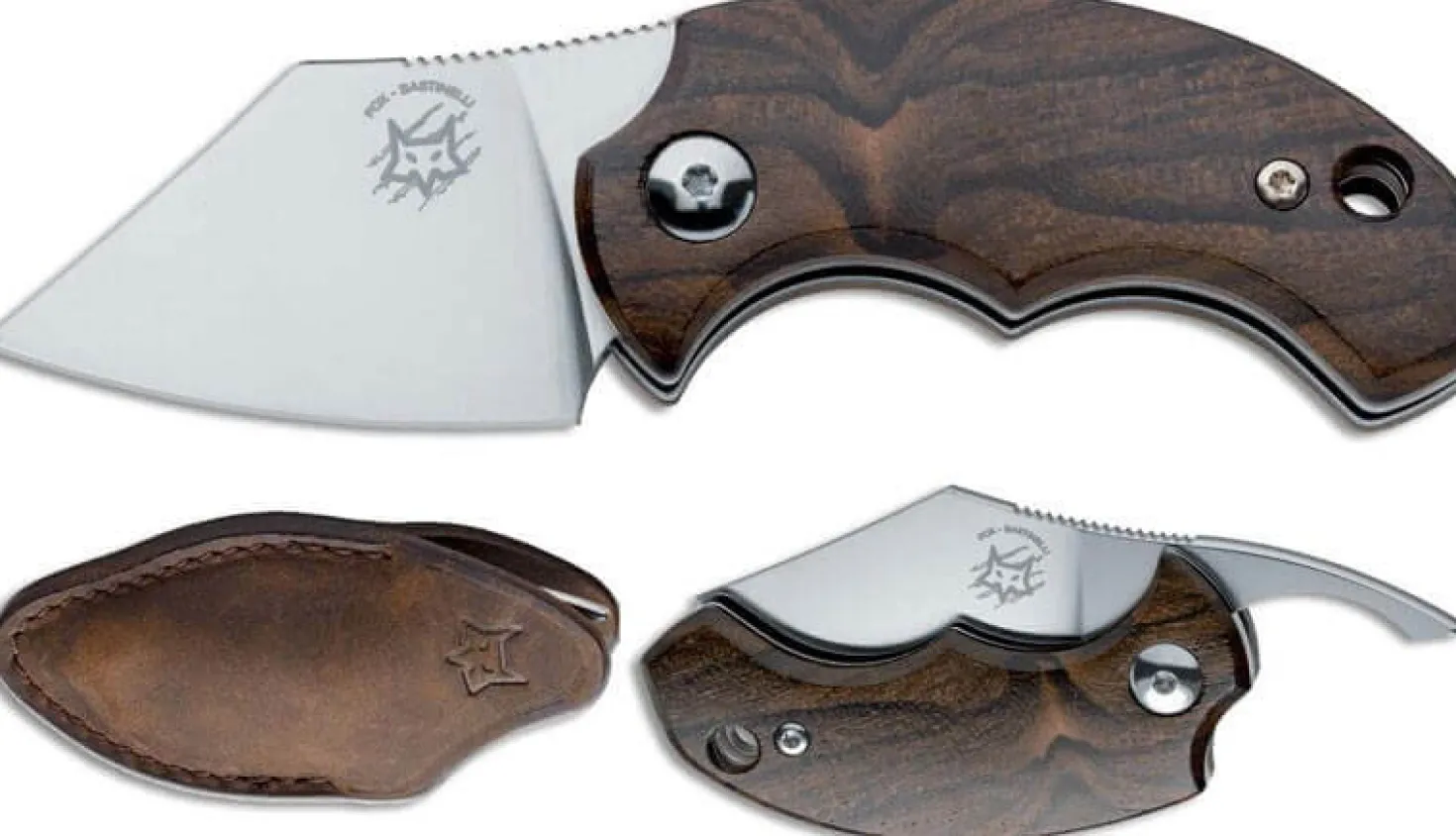 Couteau pliant FOX Bastinelli FX-519ZW BB Drago ziricote 6,5cm + étui