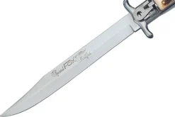 Couteau pliant Fox Special Hunter 1648 manche en bois de cerf véritable 11cm + étui en cuir