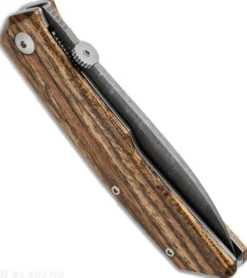 Couteau pliant FOX Terzuola FX-525DB Damas manche bocote 11cm + étui