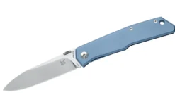 Couteau pliant FOX Terzuola FX-525TI BL manche titane bleu 11cm + étui