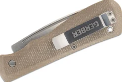 Couteau pliant Gerber Mansfield GE001908 manche en micarta naturel 10,8cm