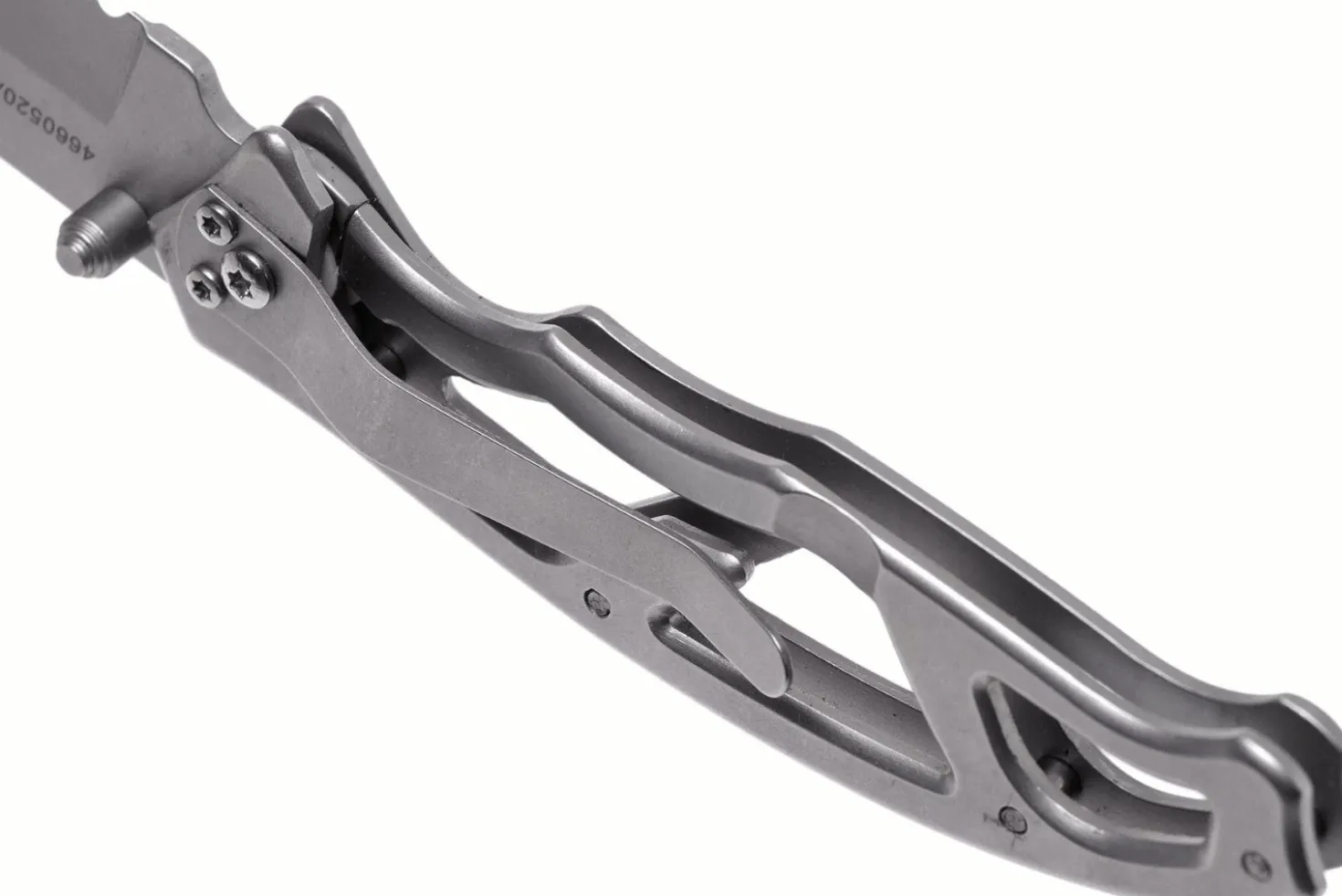 Couteau pliant Gerber Paraframe GE04844 semi-denté manche squelette en acier gris