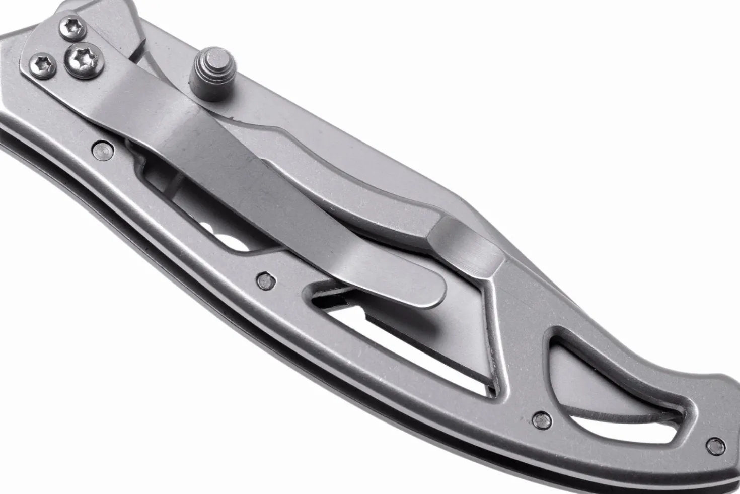 Couteau pliant Gerber Paraframe GE04844 semi-denté manche squelette en acier gris