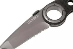 Couteau pliant Gerber Remix Tactical GE003641 lame Tanto manche troué en G10 noir 12cm