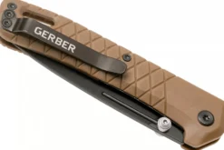 Couteau pliant Gerber Zilch GE001881 blackwashed manche en nylon/fibres de verre coyote 10,3cm