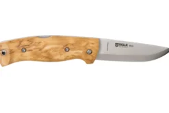 Couteau pliant Helle Bleja H625 manche en bois de bouleau 11,7cm + gaine en cuir
