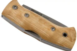 Couteau pliant Helle Kletten H662 manche en bois de bouleau frisé 8cm