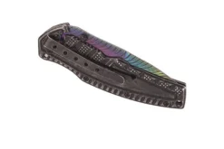 Couteau pliant Herbertz 579512 arc-en-ciel manche acier/G10 12cm