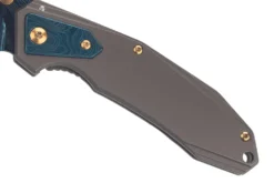 Couteau pliant Herbertz 533912 manche en acier inox finition damassée 11,3cm