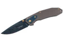 Couteau pliant Herbertz 533912 manche en acier inox finition damassée 11,3cm