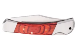 Couteau pliant Herbertz 2141 manche pakkawood marron orangé double mitre