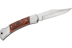 Couteau pliant Herbertz 2141 manche pakkawood marron orangé double mitre