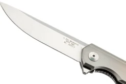 Couteau pliant Herbertz 203713 manche design fin et moderne en titane 12,2cm