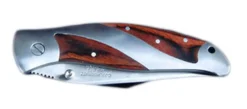 Couteau pliant Herbertz 216211 manche métal/pakka 11cm + coffret bois