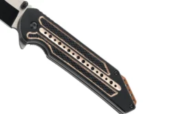 Couteau pliant Herbertz 533813 manche cranté aluminium noir / bronze 12,5cm