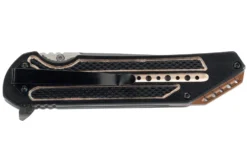 Couteau pliant Herbertz 533813 manche cranté aluminium noir / bronze 12,5cm