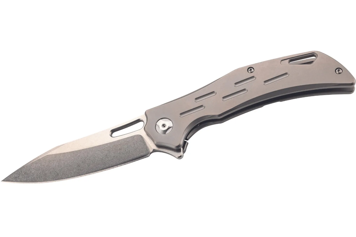 Couteau pliant Herbertz 593512 manche robuste en titanium gris 11,8cm