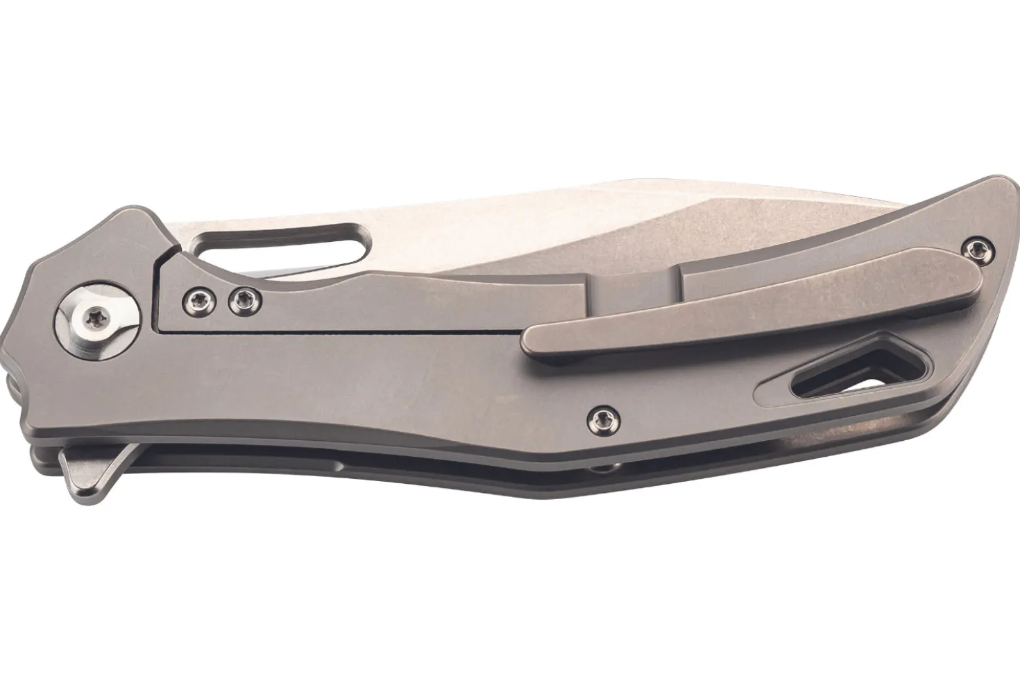 Couteau pliant Herbertz 593512 manche robuste en titanium gris 11,8cm
