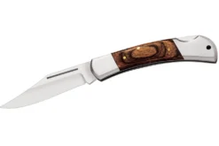Couteau pliant Herbertz 223310 manche pakkawood marron foncé double mitre 9,5cm