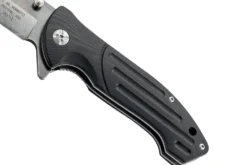 Couteau pliant Herbertz 583312 manche à rainures antidérapantes en G10 11,7cm + étui
