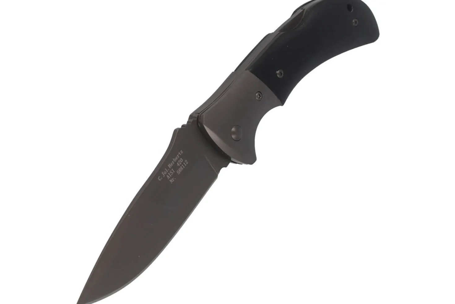 Couteau pliant Herbertz 588112 manche G10 mitre en titane 11,5cm