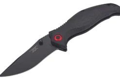 Couteau pliant Herbertz 588712 manche en fibre de verre revêtement noir 11,8cm