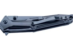 Couteau pliant Herbertz 596612 manche squelette en aluminium noir 12,1cm