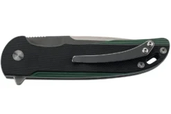 Couteau pliant Herbertz 308912 manche G10 texturé noir et vert 12cm et clip de poche