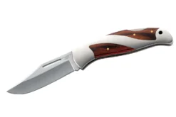 Couteau pliant Herbertz 203111 manche acier / pakkawood 11,2cm + coffret en bois