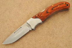 Couteau pliant Herbertz 591312 manche pakkawood orange 11,5cm
