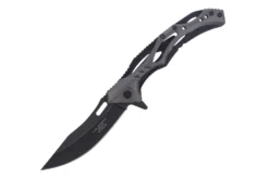 Couteau pliant Herbertz 592912 squelette blackwashed manche inox / alu 12cm