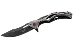 Couteau pliant Herbertz 592912 squelette blackwashed manche inox / alu 12cm