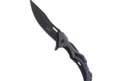 Couteau pliant Herbertz 592912 squelette blackwashed manche inox / alu 12cm