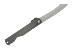Couteau pliant Higonokami 669 acier carbone manche noir gravé 9.5cm en acier