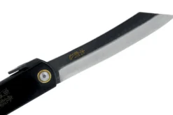 Couteau pliant Higonokami luxe 16.N acier carbone manche laiton noir 10cm