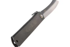Couteau pliant Higonokami luxe 17.N acier carbone manche laiton noir 12cm
