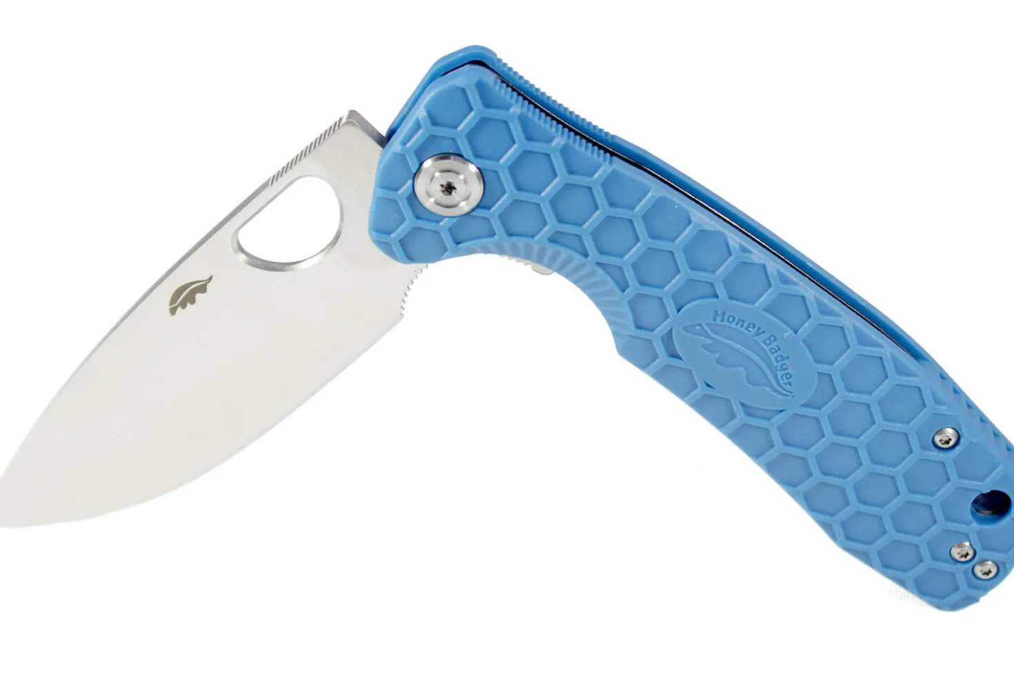 Couteau pliant Honey Badger Flipper Large 01HO040 manche nylon / fibres de verre bleu 11,7cm