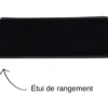 Couteau pliant K2 Elegance K2.20M manche inox décor arabesque 11,5cm + étui suédine